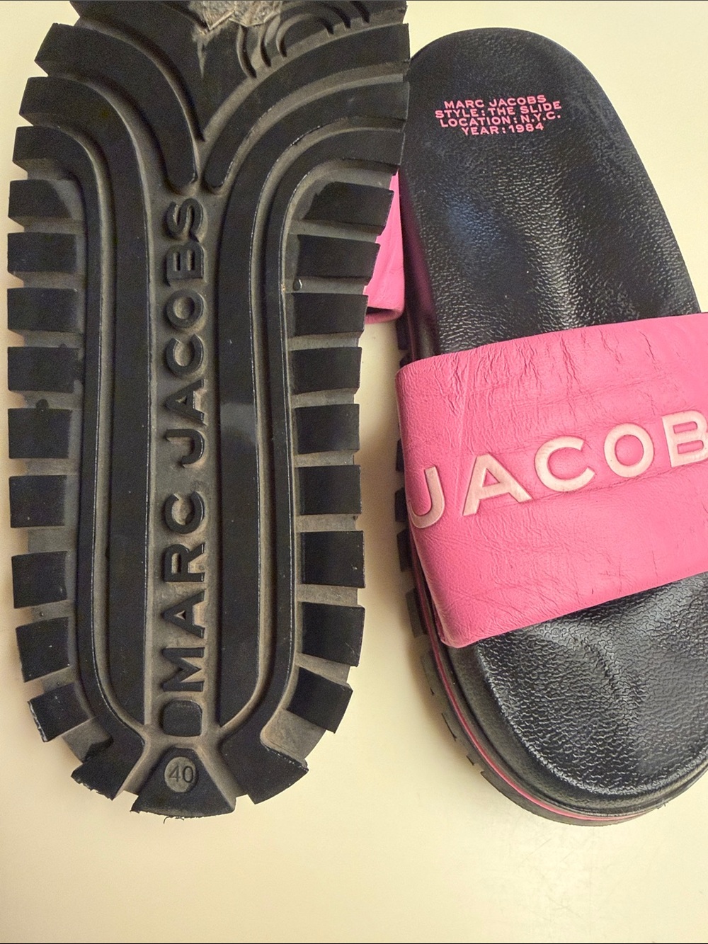 Marc Jacobs The Slide Sandals Size 40 (9-9.5) - Picture 4 of 7